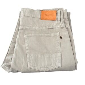 Billy Reid Slim Cut Corduroy Pants Mens 31 Gray Stone MSL-ALA RN-113814